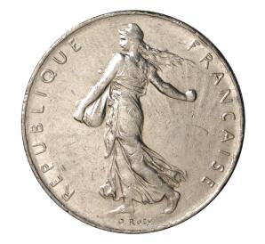 1 франк 1973 года Франция — Фото №2