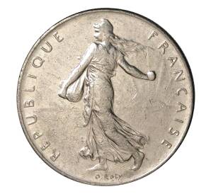 1 франк 1976 года Франция — Фото №2