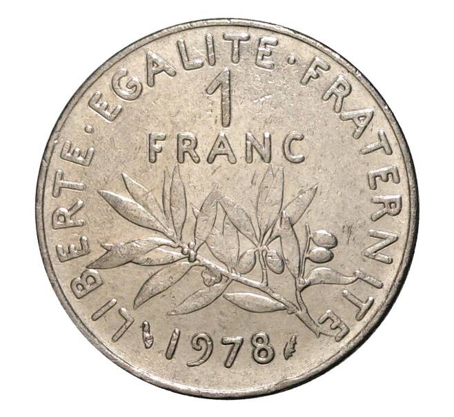 Монета 1 франк 1978 года Франция (Артикул: M2-2121) — Фото №1