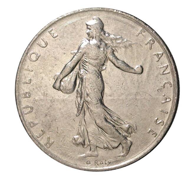 Монета 1 франк 1978 года Франция (Артикул: M2-2121) — Фото №2