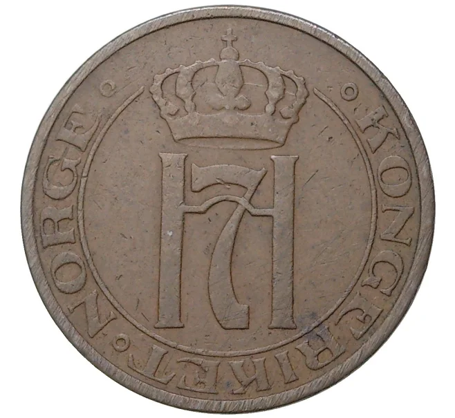 Монета 2 эре 1936 года Норвегия (Артикул K11-6189)