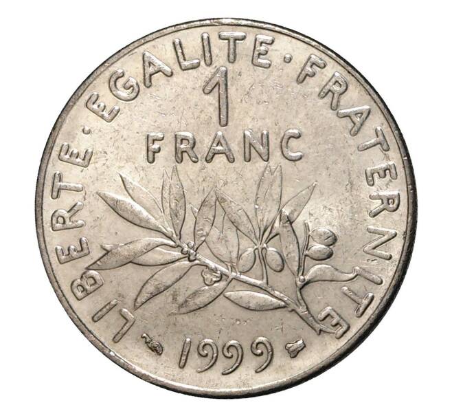 Монета 1 франк 1999 года (Артикул: M2-2123) — Фото №1