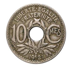 10 сантимов 1921 года — Фото №1