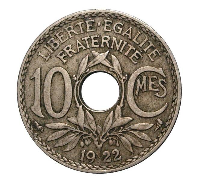Монета 10 сантимов 1922 года (Артикул: M2-2131) — Фото №1