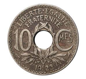 10 сантимов 1923 года Франция — Фото №1