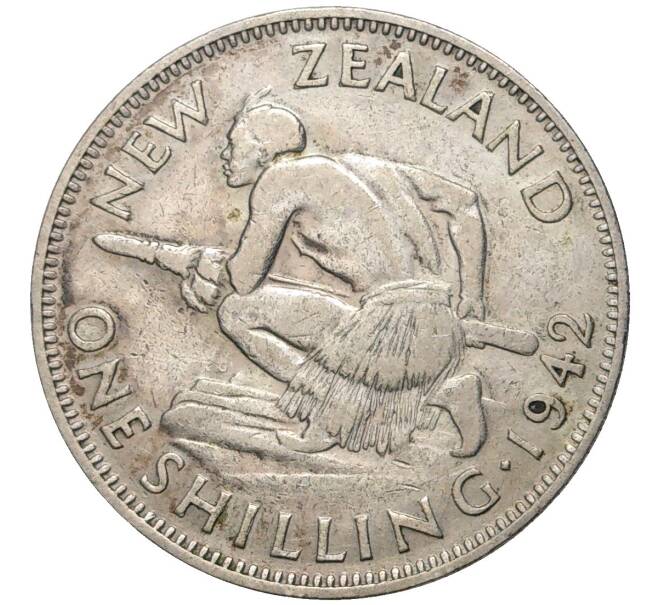 Монета 1 шиллинг 1942 года Новая Зеландия (Артикул K11-6212)