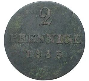 2 пфеннига 1835 года Ганновер