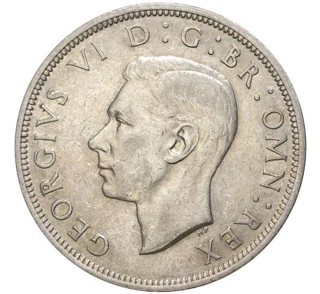 Монета 1/2 кроны 1942 года Великобритания (Артикул K11-6229)
