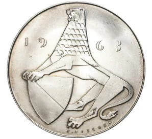 Медаль 1963 года Швейцария «Стрелковый фестиваль в Цюрихе»