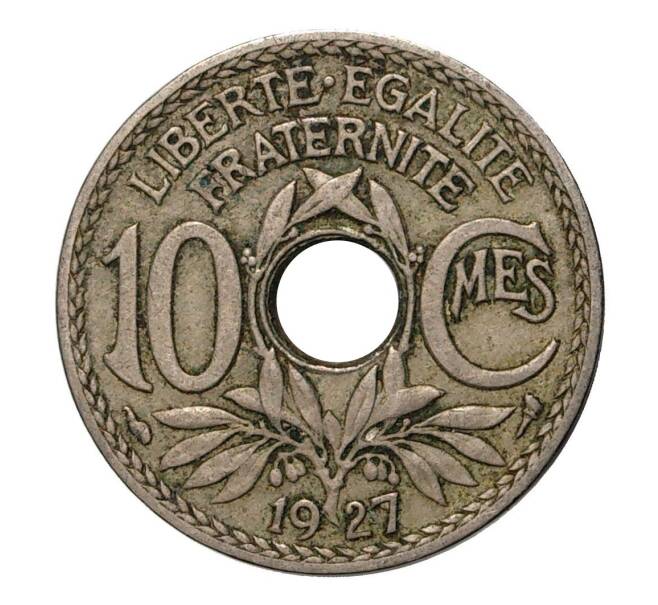 Монета 10 сантимов 1927 года Франция (Артикул: M2-2136) — Фото №1