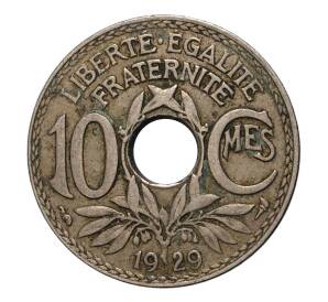 10 сантимов 1929 года Франция — Фото №1