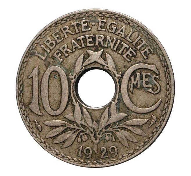 Монета 10 сантимов 1929 года Франция (Артикул: M2-2137) — Фото №1