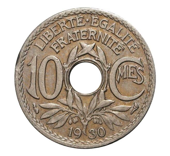 Монета 10 сантимов 1930 года Франция (Артикул: M2-2138) — Фото №1
