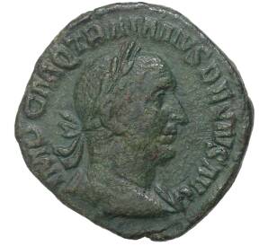 AE Сестерций 249-251 года Римская Империя — Траян Деций