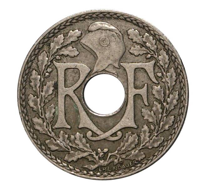 Монета 10 сантимов 1934 года Франция (Артикул: M2-2142) — Фото №2