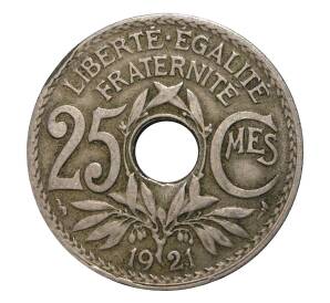 25 сантимов 1921 года — Фото №1