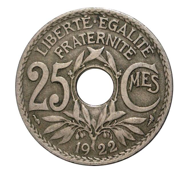 Монета 25 сантимов 1922 года (Артикул: M2-2151) — Фото №1