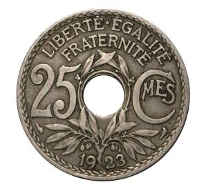 25 сантимов 1923 года — Фото №1