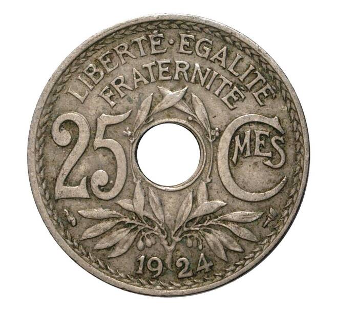 Монета 25 сантимов 1924 года (Артикул: M2-2153) — Фото №1