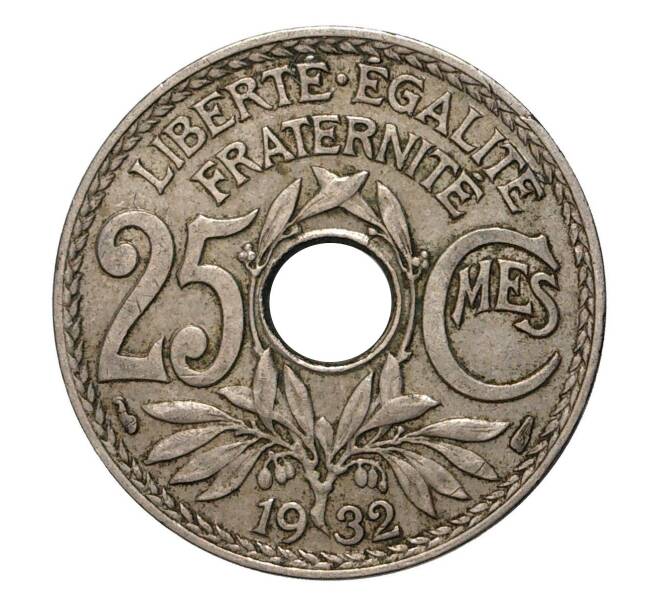 Монета 25 сантимов 1932 года Франция (Артикул: M2-2156) — Фото №1