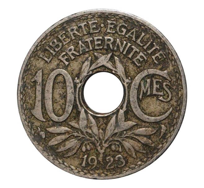 Монета 10 сантимов 1923 года (Артикул: M2-2158) — Фото №1