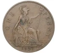 Монета 1 пенни 1927 года Великобритания (Артикул K27-7846)