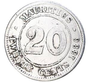 20 центов 1886 года Британсвкий Маврикий