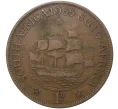 Монета 1 пенни 1935 года Британская Южная Африка (Артикул K27-7853)