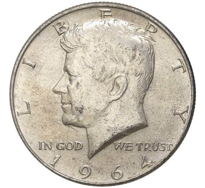 Монета 1/2 доллара (50 центов) 1964 года США (Артикул K11-6303)