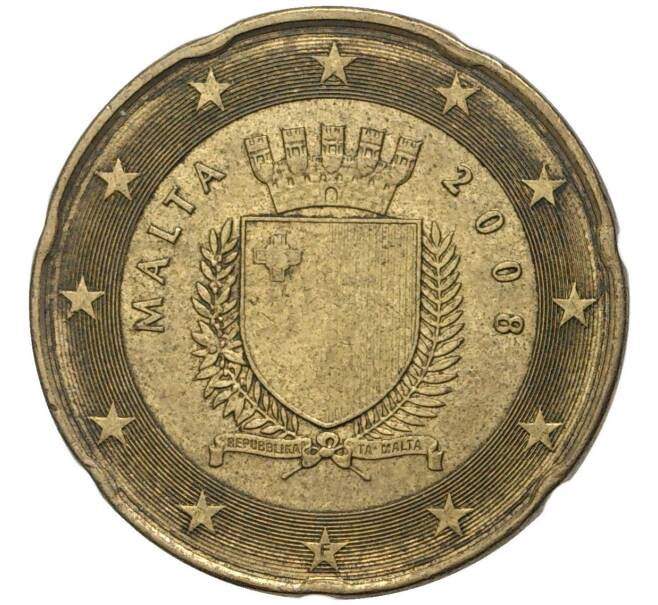 20 евроцентов 2008 года Мальта (Артикул K11-6466)