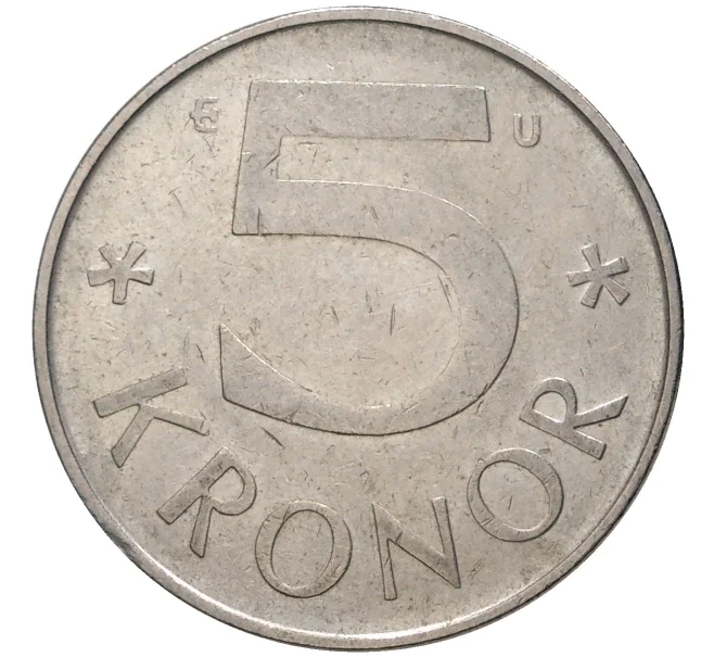 Монета 5 крон 1982 года Швеция (Артикул K11-6866)