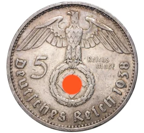 5 рейхсмарок 1938 года E Германия