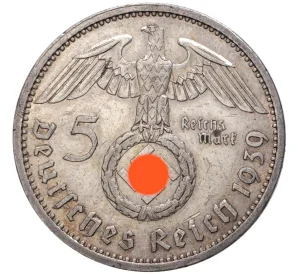5 рейхсмарок 1939 года A Германия