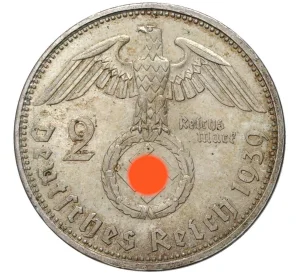 2 рейхсмарки 1939 года A Германия