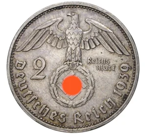 2 рейхсмарки 1939 года A Германия