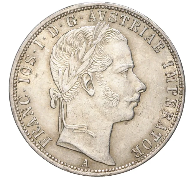 Монета 1 флорин 1861 года А Австрия (Артикул K11-6966)