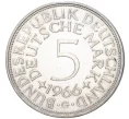 Монета 5 марок 1966 года G Западная Германия (ФРГ) (Артикул K11-6970)