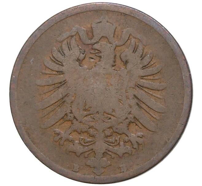 Монета 2 пфеннига 1873 года В Германия (Артикул K11-6979)