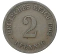 Монета 2 пфеннига 1905 года G Германия (Артикул K11-6989)