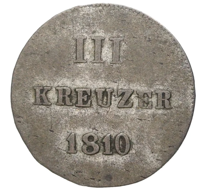 Монета 3 крейцера 1810 года Нассау (Артикул K11-70018)