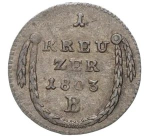 1 крейцер 1803 года Бранденбург-Ансбах-Байройт