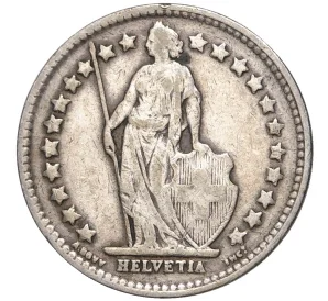 1/2 франка 1920 года Швейцария