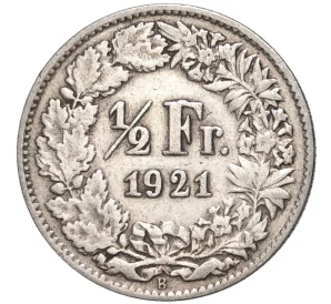 1/2 франка 1921 года Швейцария