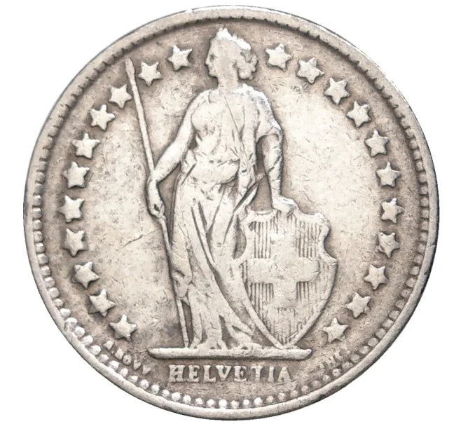Монета 1/2 франка 1921 года Швейцария (Артикул K11-70060)