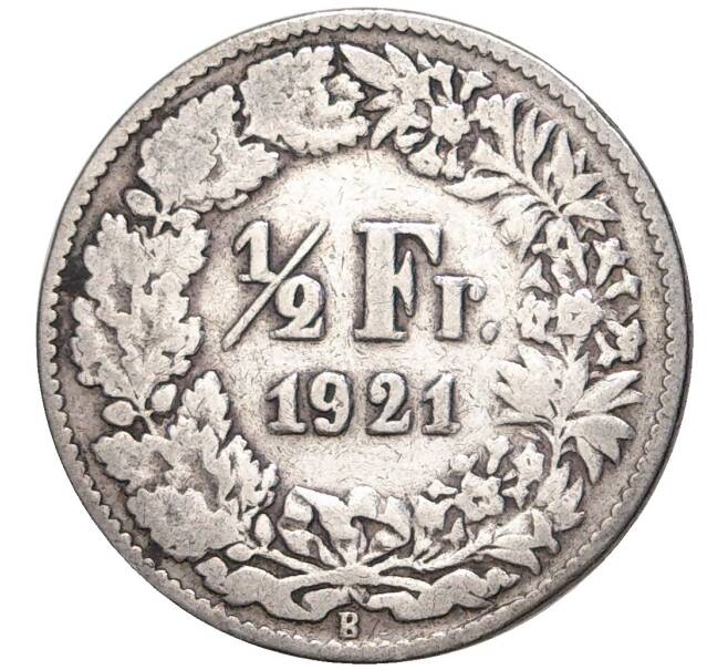 Монета 1/2 франка 1921 года Швейцария (Артикул K11-70061)