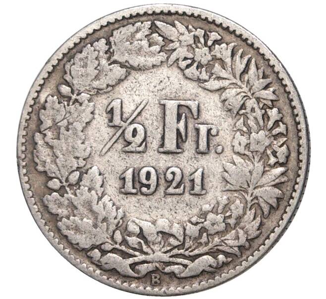 Монета 1/2 франка 1921 года Швейцария (Артикул K11-70063)