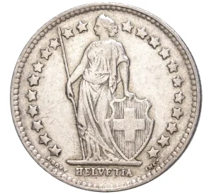 1/2 франка 1942 года Швейцария