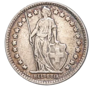 1/2 франка 1942 года Швейцария