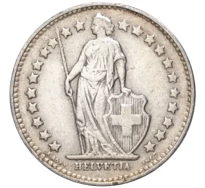 1/2 франка 1943 года Швейцария