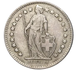 1/2 франка 1956 года Швейцария